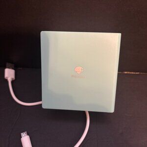 Phomemo M02 Mini Inkless Printer – Blue, App Compatible, Full Roll + Cable NWOT